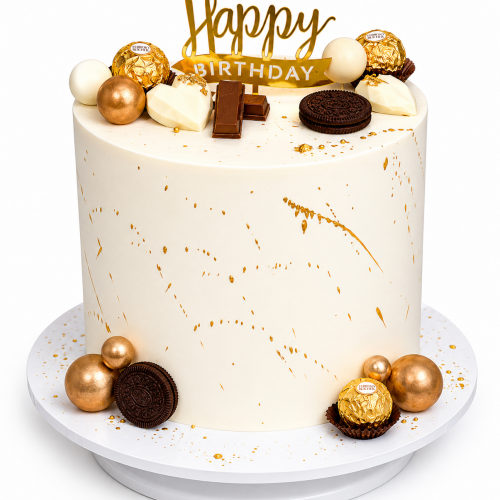 Elegant White and Gold 