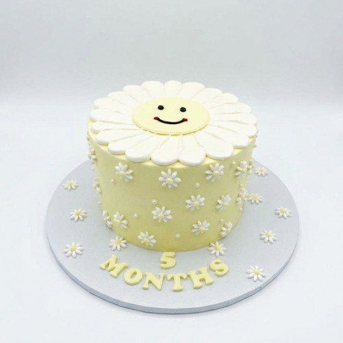 Sunny Daisy Milestone Cake
